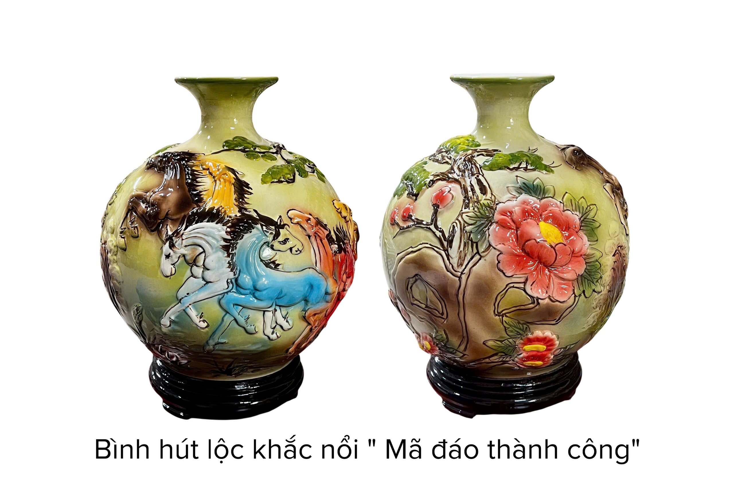 Bình hút lộc quà tặng gốm sứ fulogo