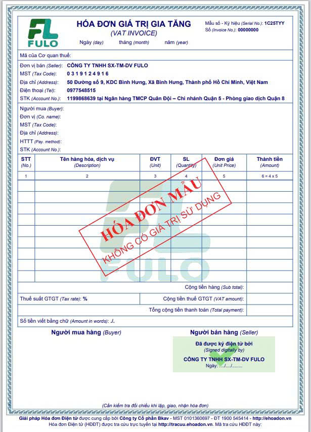 nơi bán bình hoa có hóa đơn VAT