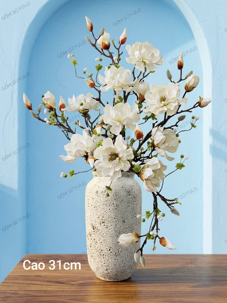 Nơi bán bình cắm hoa mộc lan đẹp- Gốm sứ Fulo