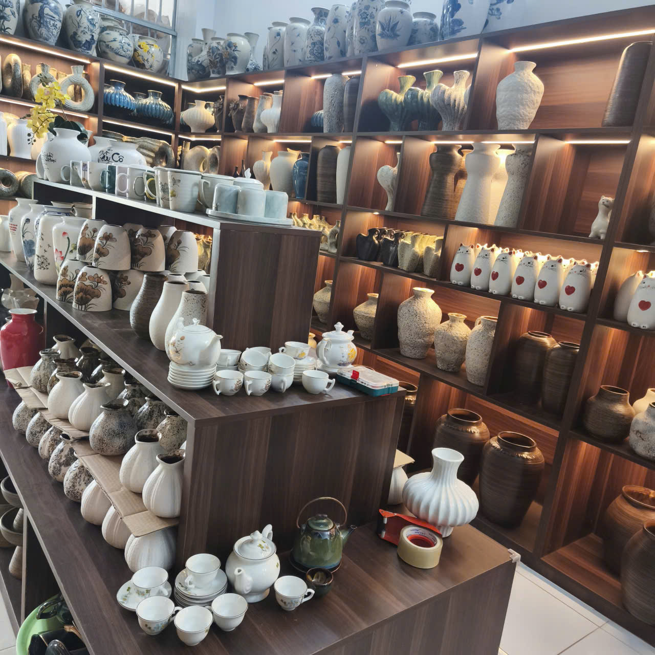 Bình hoa phong cách wabi sabi- gốm sứ fulo