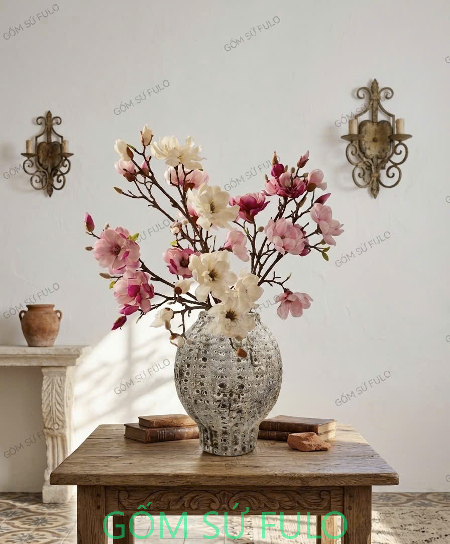 Mãu Bình cắm mộc lan để bàn đẹp