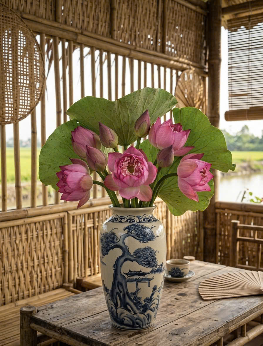 Bình Hoa Men Rạn- Gốm Sứ Fulo