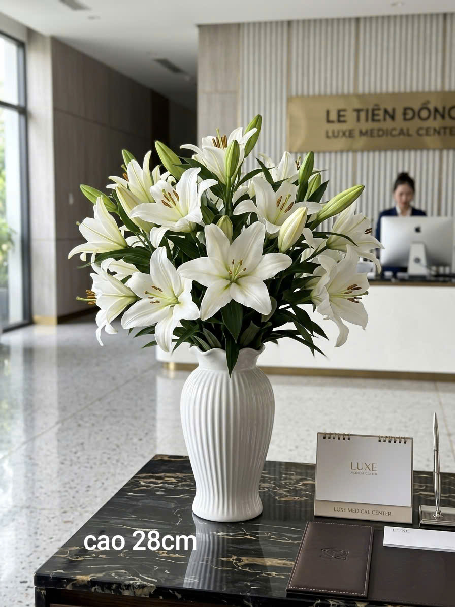 Mẫu bình cắm hoa ly đẹp tại Gốm Sứ Fulo