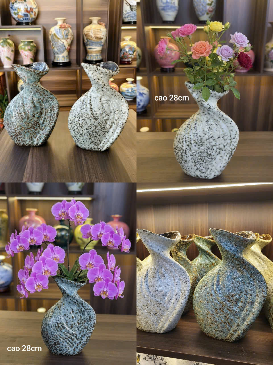 Bình Hoa Phong Cách Japandi Tại Tphcm- Gốm Sứ Fulo