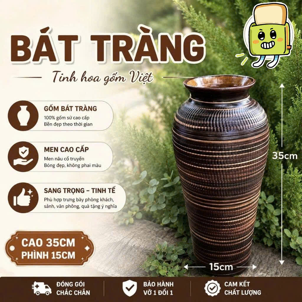 Bình Hoa giá rẻ giả mạo thương hiệu bát tràng