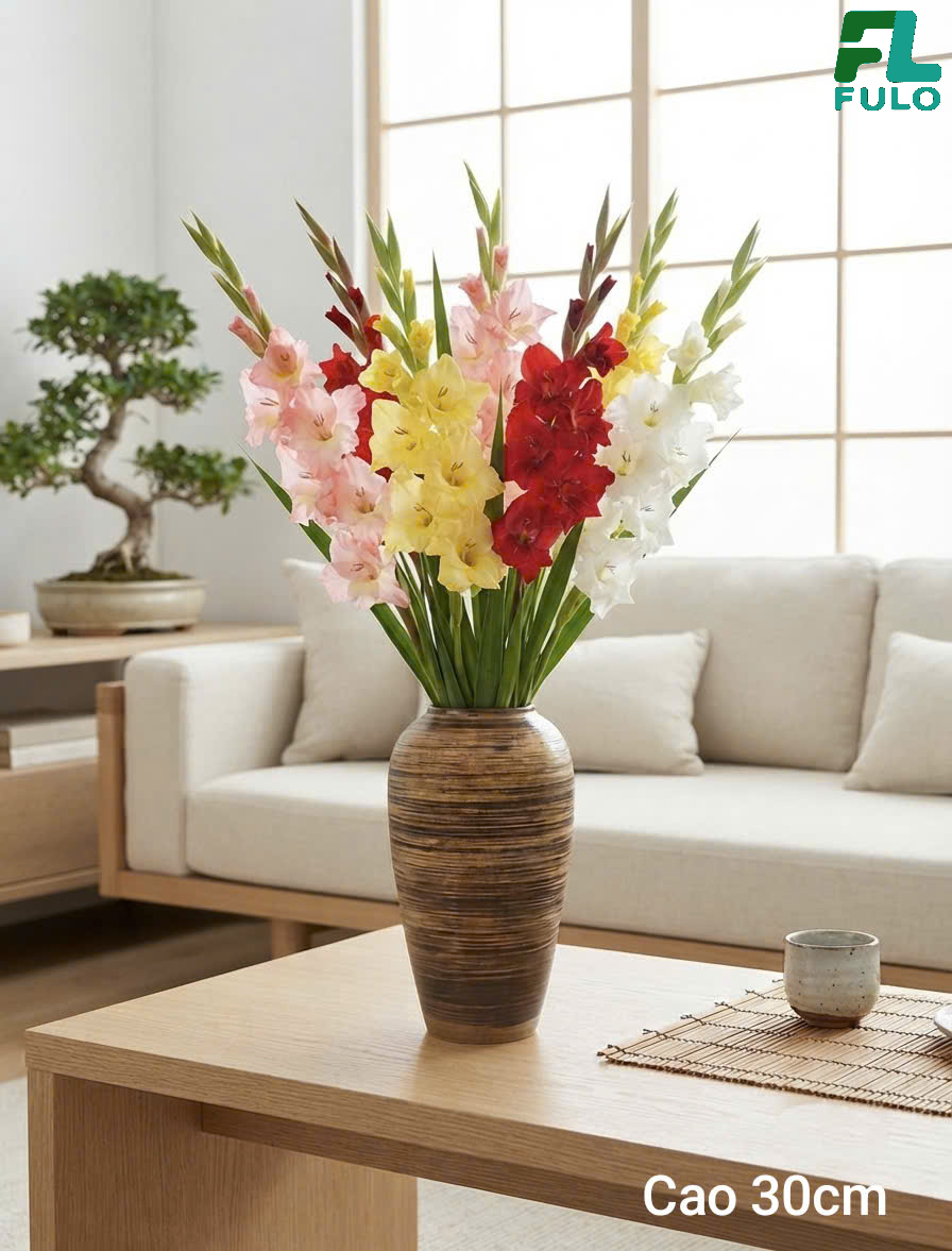 Mẫu Bình Cắm Hoa Lay Ơn- Gốm Sứ Fulo