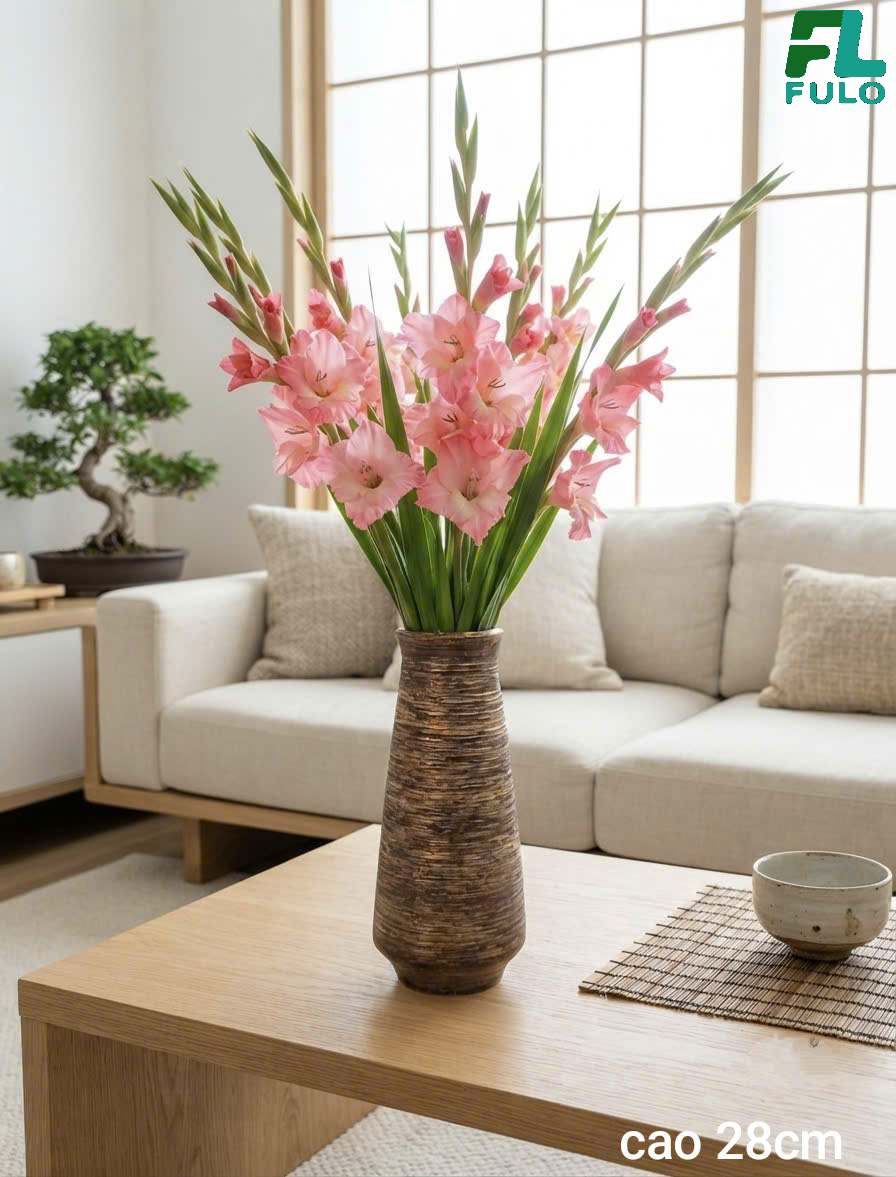 Mẫu Bình Cắm Hoa Lay Ơn- Gốm Sứ Fulo