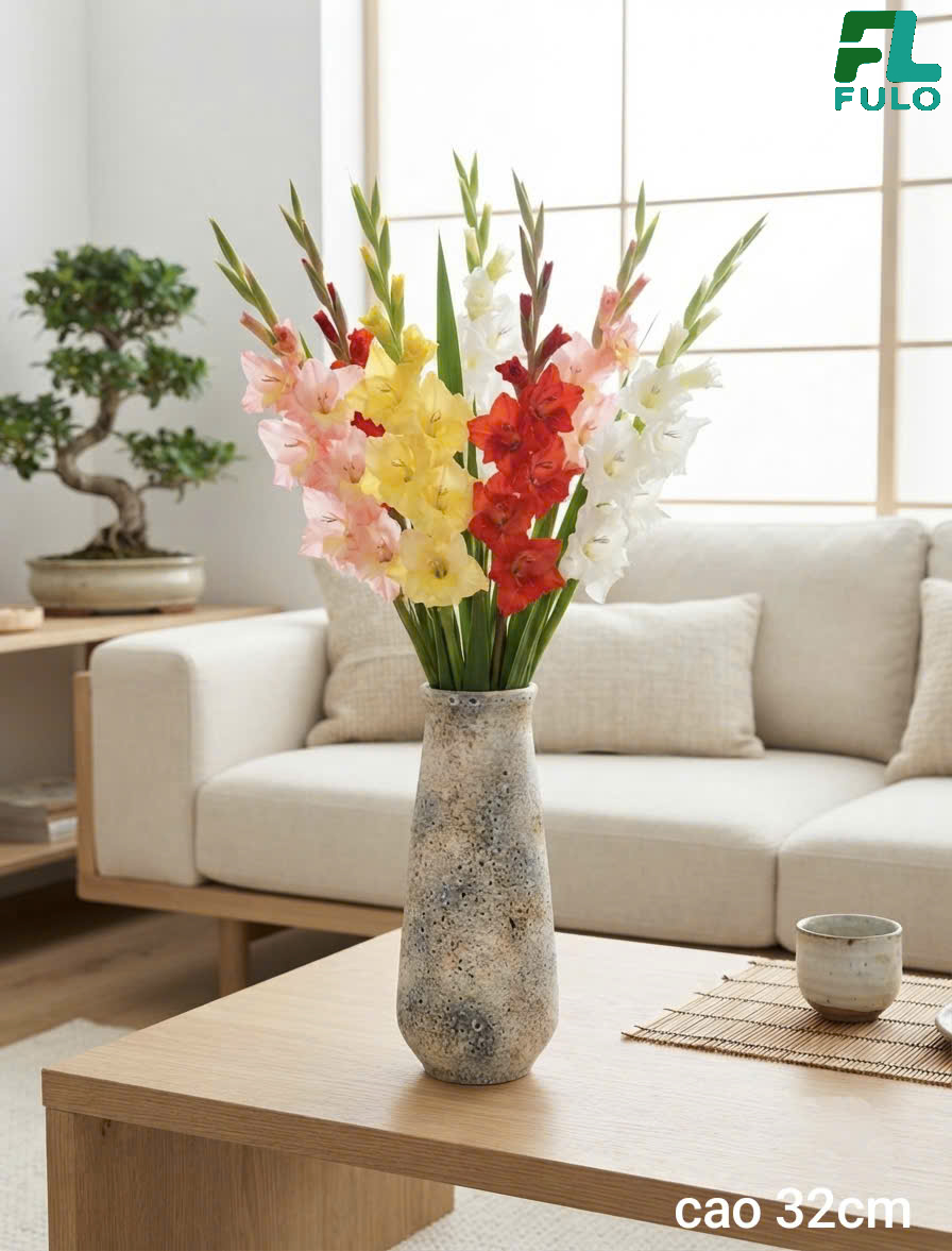 Mẫu Bình Cắm Hoa Lay Ơn- Gốm Sứ Fulo