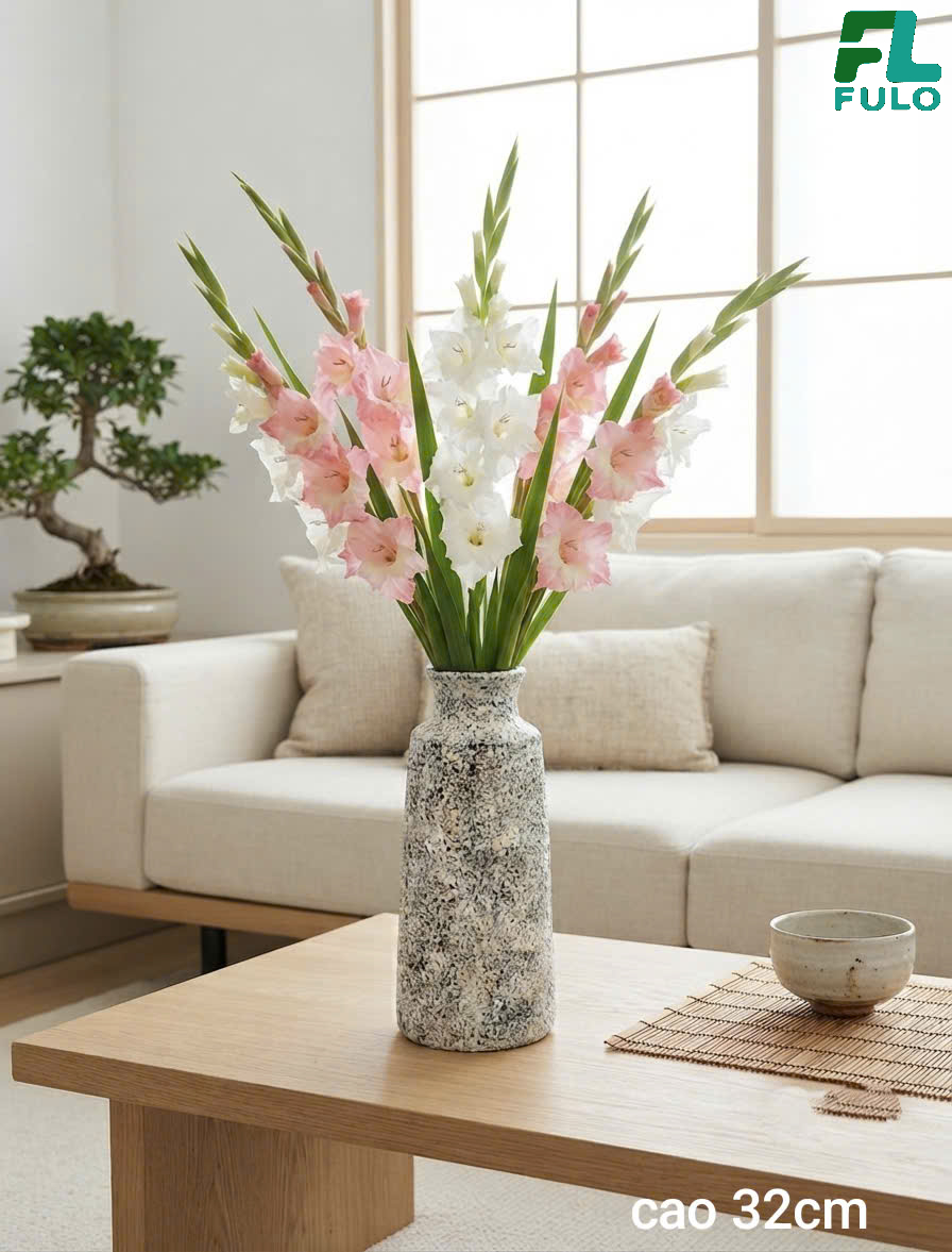Mẫu Bình Cắm Hoa Lay Ơn- Gốm Sứ Fulo