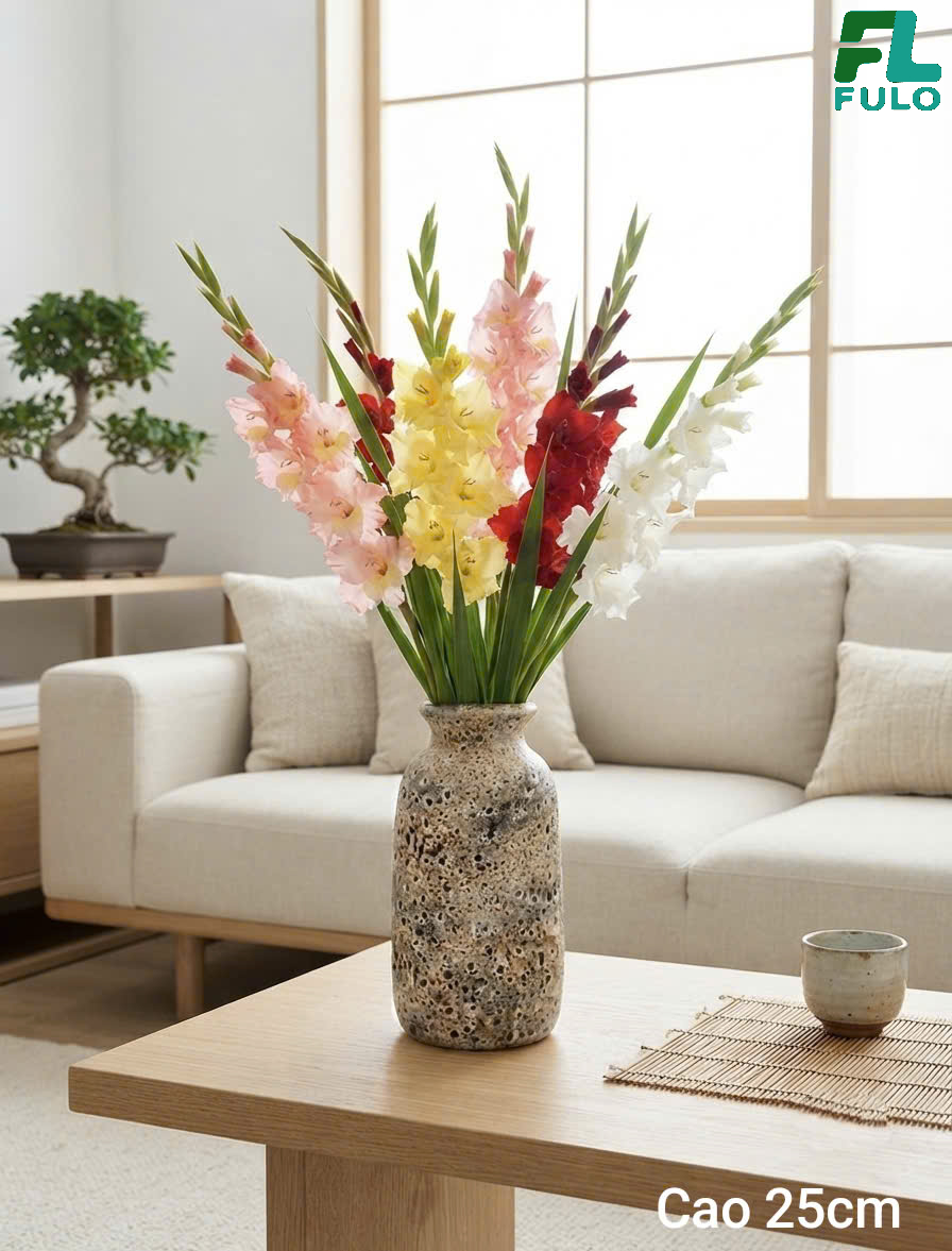 Mẫu Bình Cắm Hoa Lay Ơn- Gốm Sứ Fulo