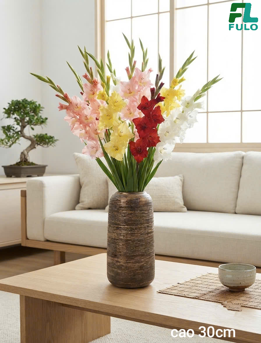Mẫu Bình Cắm Hoa Lay Ơn- Gốm Sứ Fulo