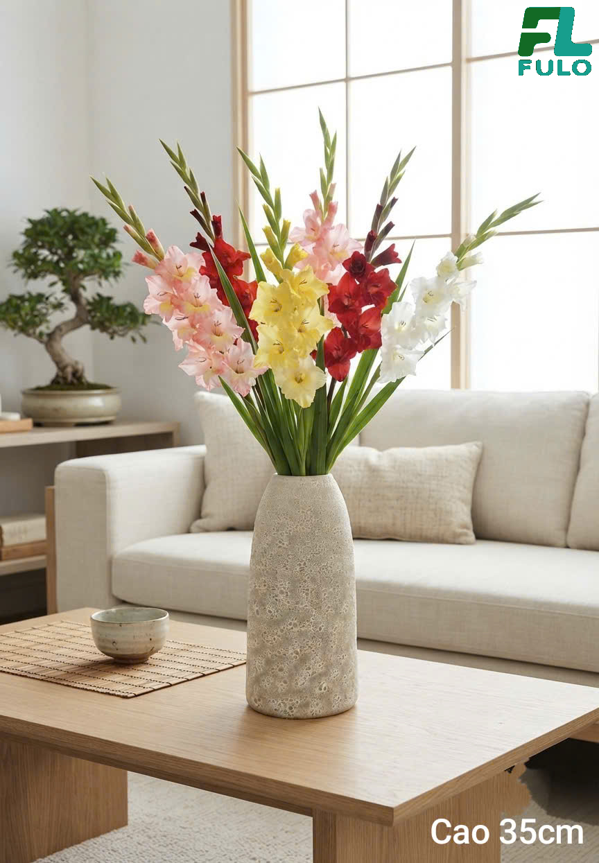 Mẫu Bình Cắm Hoa Lay Ơn- Gốm Sứ Fulo
