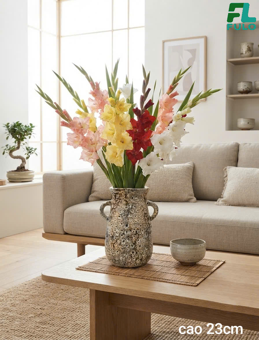 Mẫu Bình Cắm Hoa Lay Ơn- Gốm Sứ Fulo