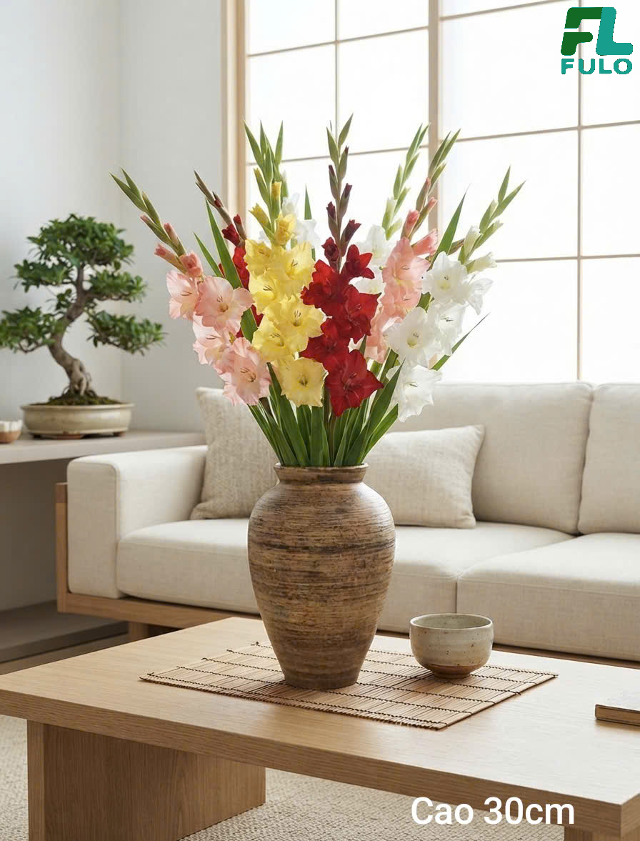 Mẫu Bình Cắm Hoa Lay Ơn- Gốm Sứ Fulo