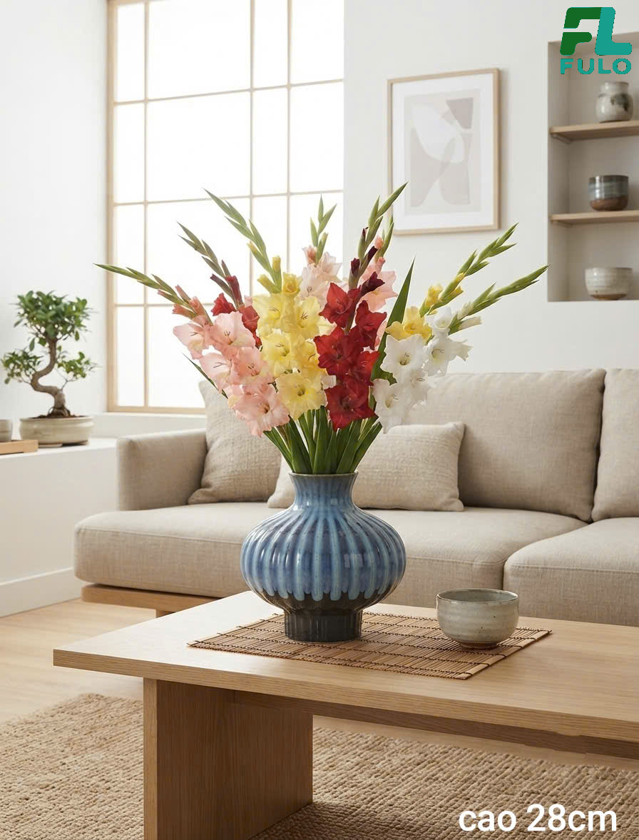 Mẫu Bình Cắm Hoa Lay Ơn- Gốm Sứ Fulo