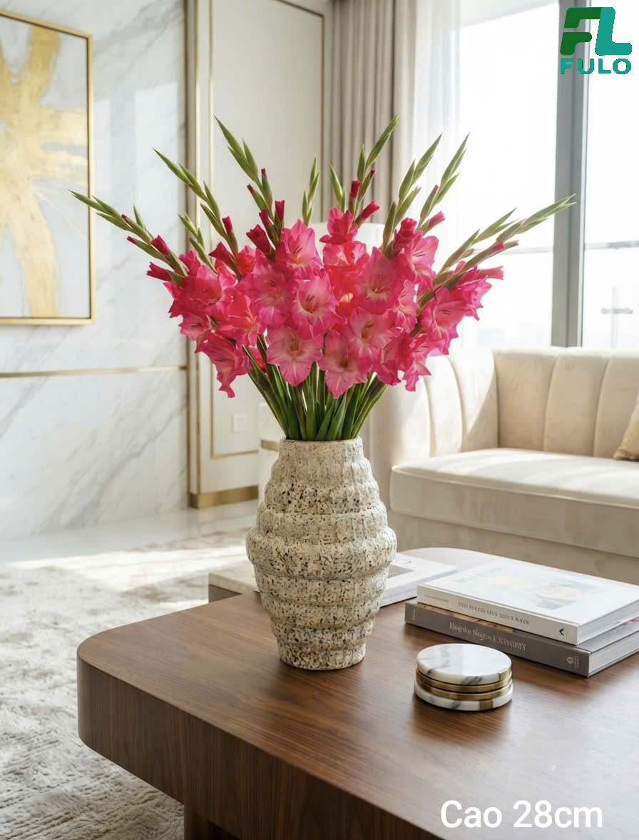 Mẫu Bình Cắm Hoa Lay Ơn- Gốm Sứ Fulo