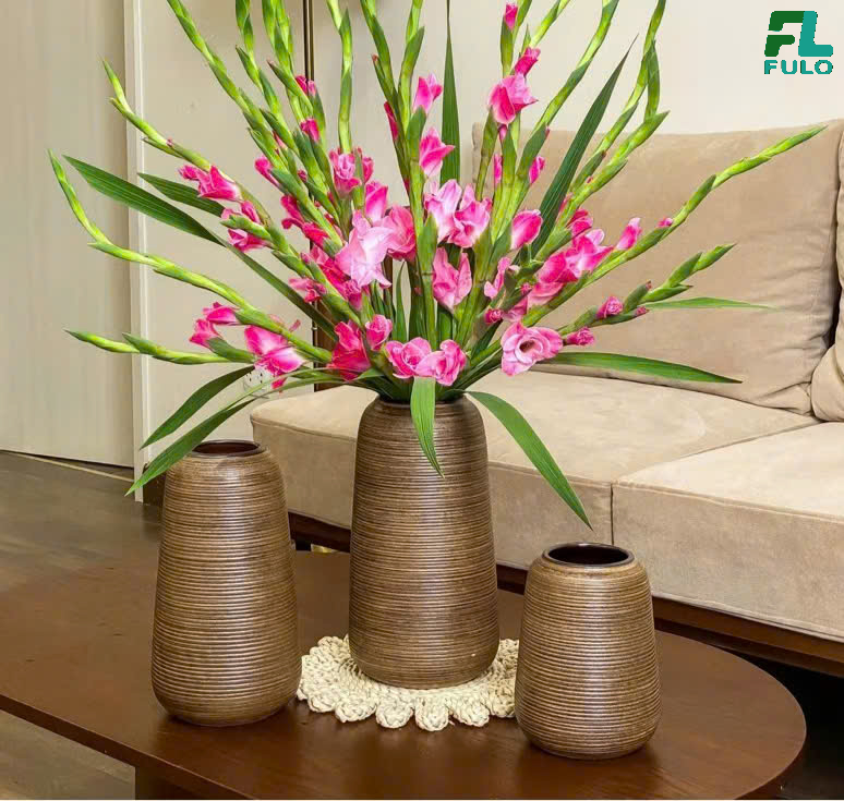 Mẫu Bình Cắm Hoa Lay Ơn- Gốm Sứ Fulo