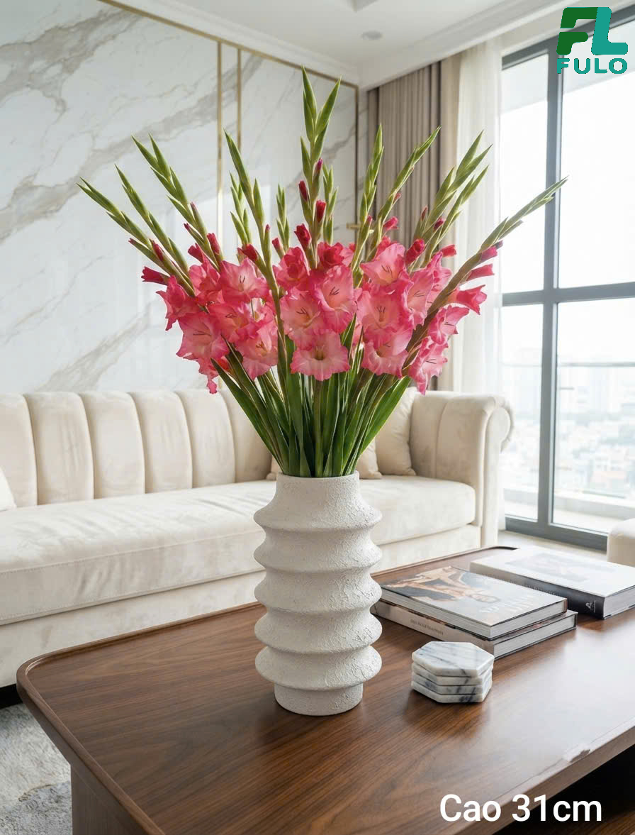 Mẫu Bình Cắm Hoa Lay Ơn- Gốm Sứ Fulo
