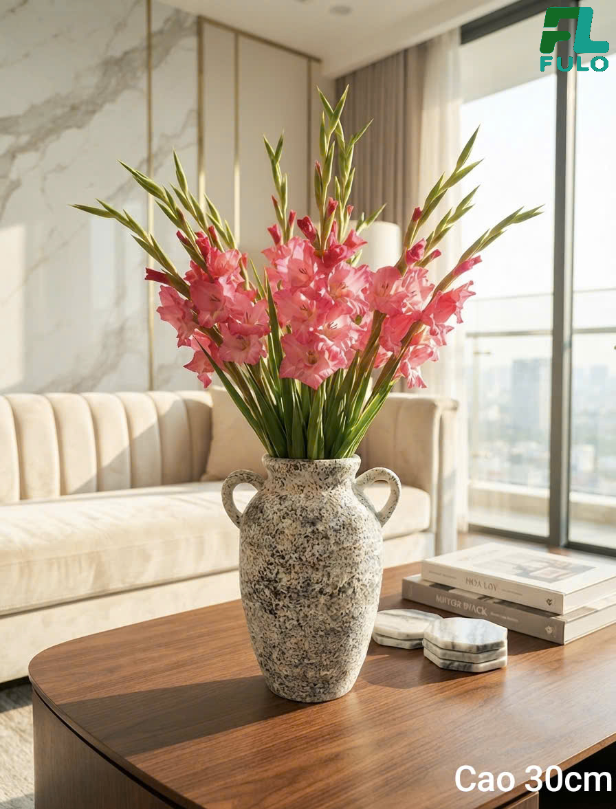 Mẫu Bình Cắm Hoa Lay Ơn- Gốm Sứ Fulo