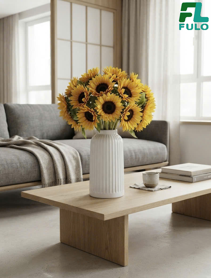 Bình Cắm Hoa Hướng Dương-Gốm Sứ Fulo