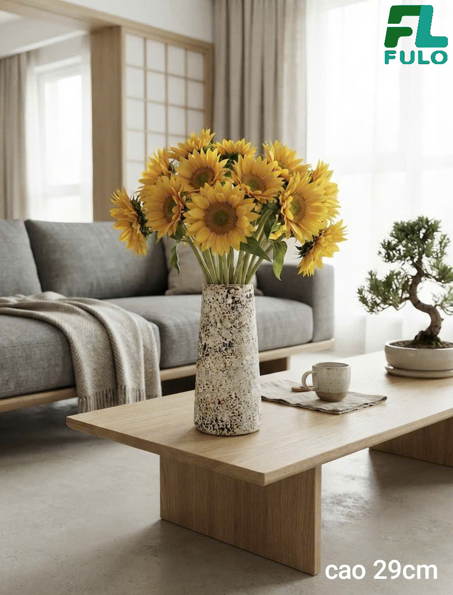 Bình Cắm Hoa Hướng Dương-Gốm Sứ Fulo