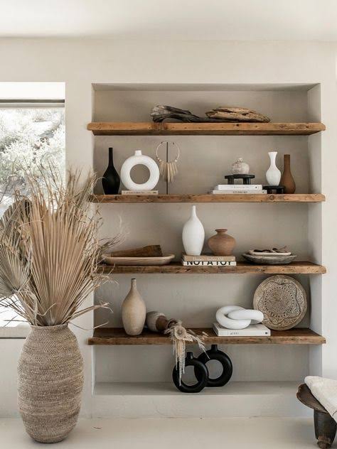 Bình hoa phong cách japandi-wabisabi