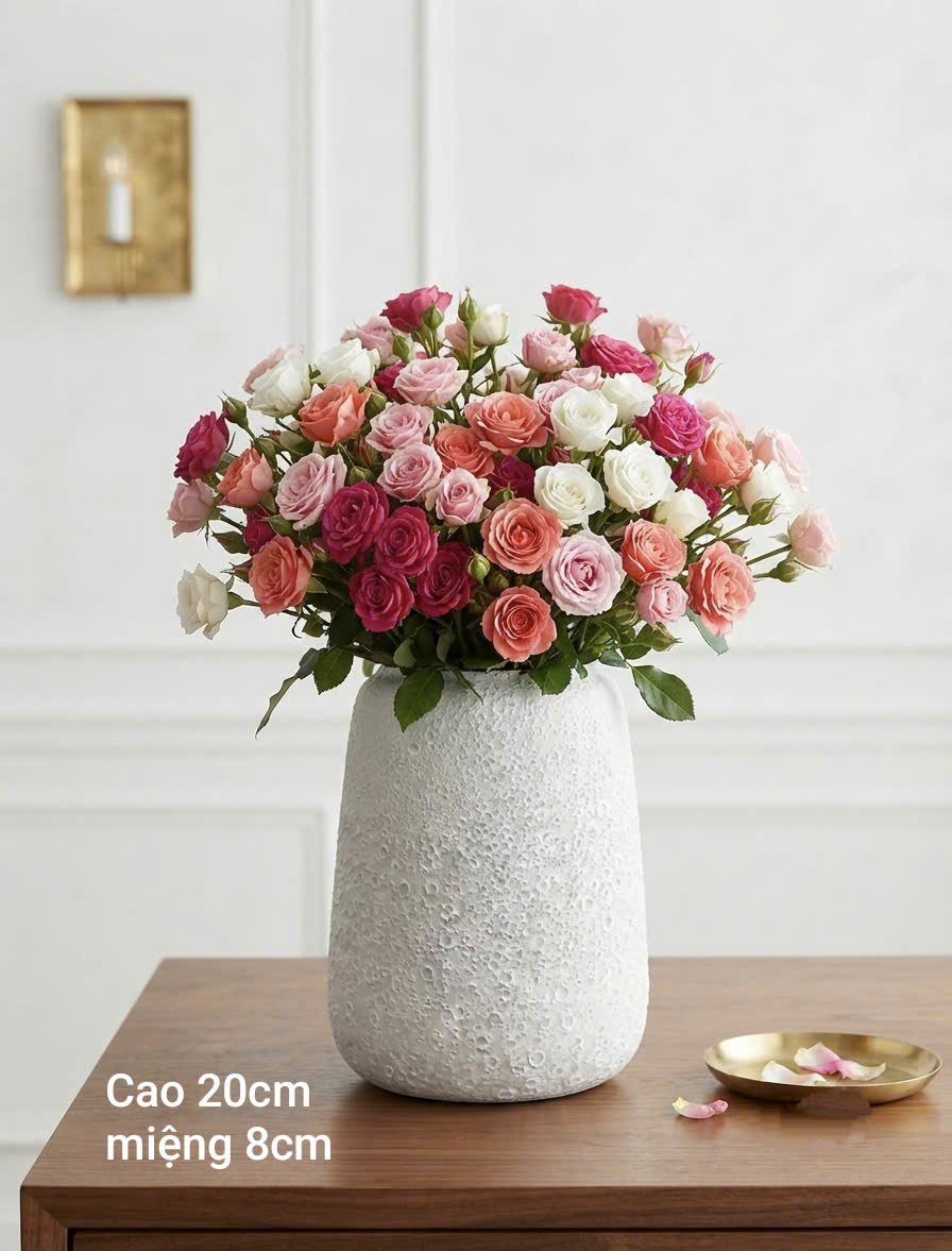 Bình cắm hoa để bàn đu đủ cao 20cm- Gốm sứ fulo