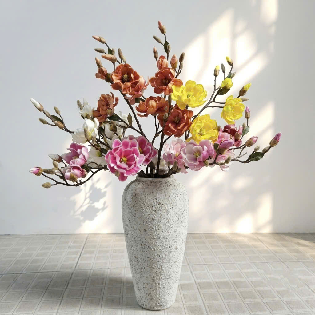 Bình cắm hoa dáng bom 31cm gốm sứ fulo